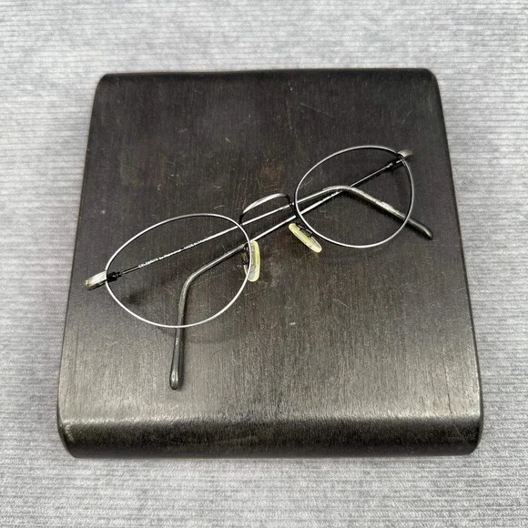 Celebrity by Altair Y2k Eyewear SBlue Oval Metal Glasses Frames Italy 48-20-135 - Picture 7 of 11